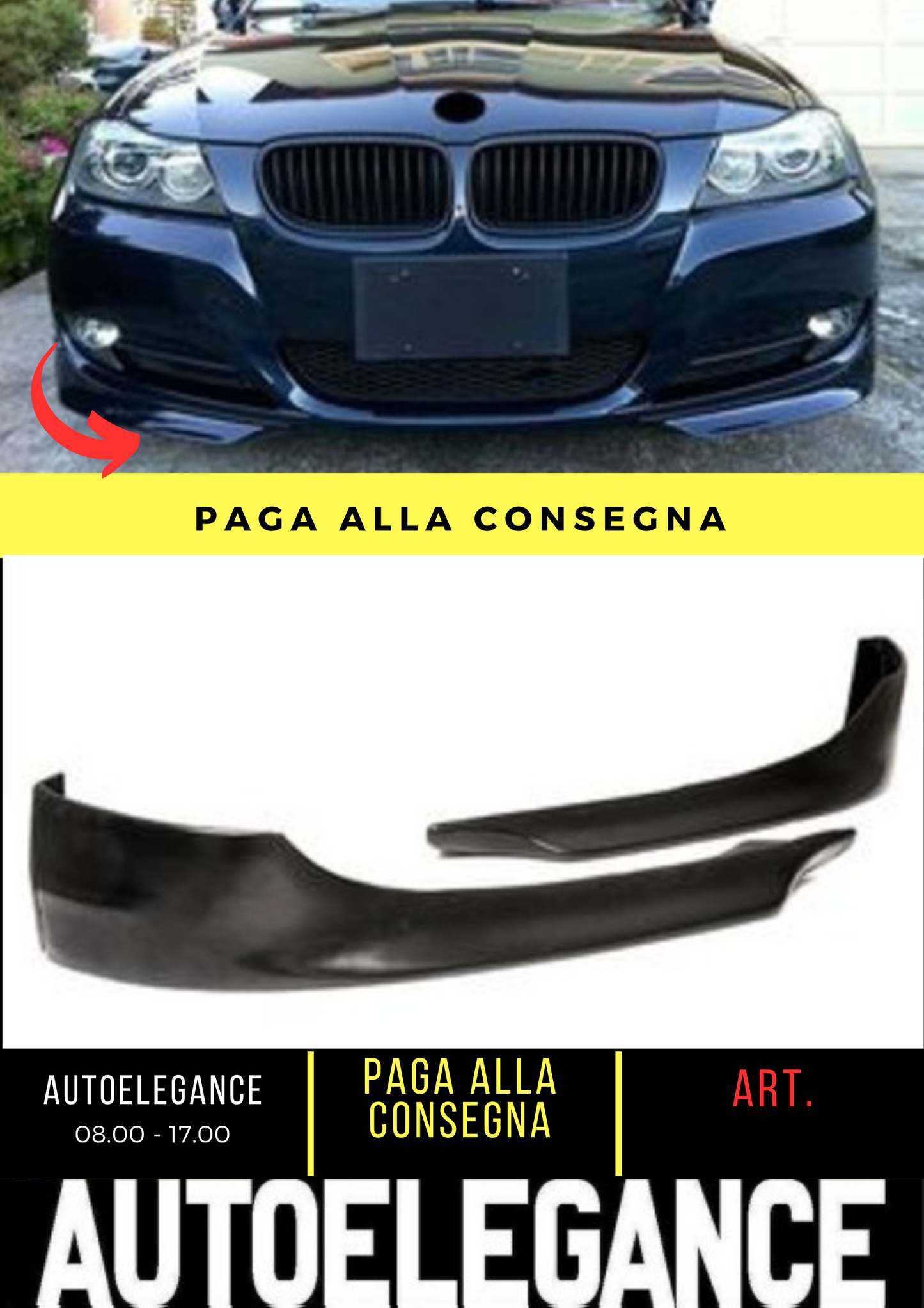 💕FRONT SPLITTER SUITABLE FOR BMW 3 SERIES E90 E91 💕