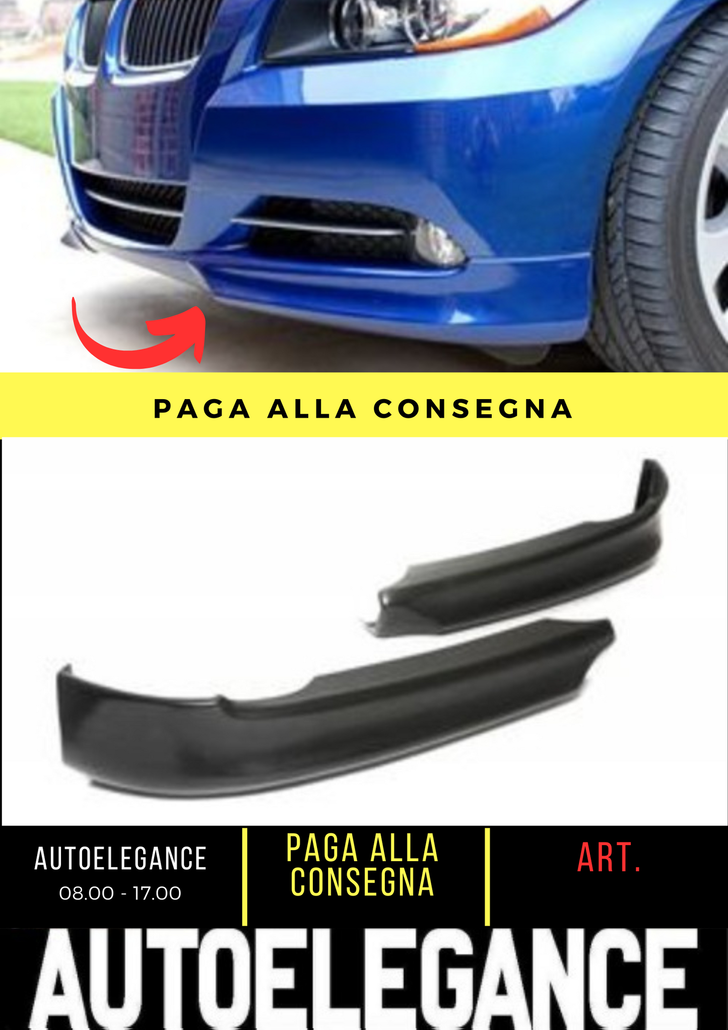 💕FRONT SPLITTER SUITABLE FOR BMW 3 SERIES E90 E91 💕