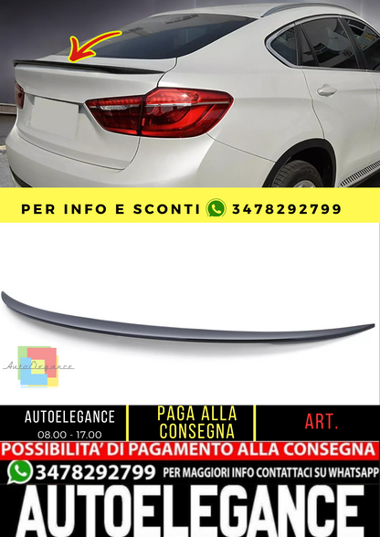 🔥Sport spoiler posteriore nero lucido con ABE adatto per BMW X6 F16 14-19🔥