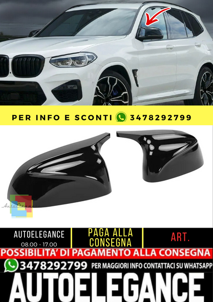 🔥Cappucci specchietti ricambio neri lucidi per BMW X3 G01 G08 X4 G02🔥