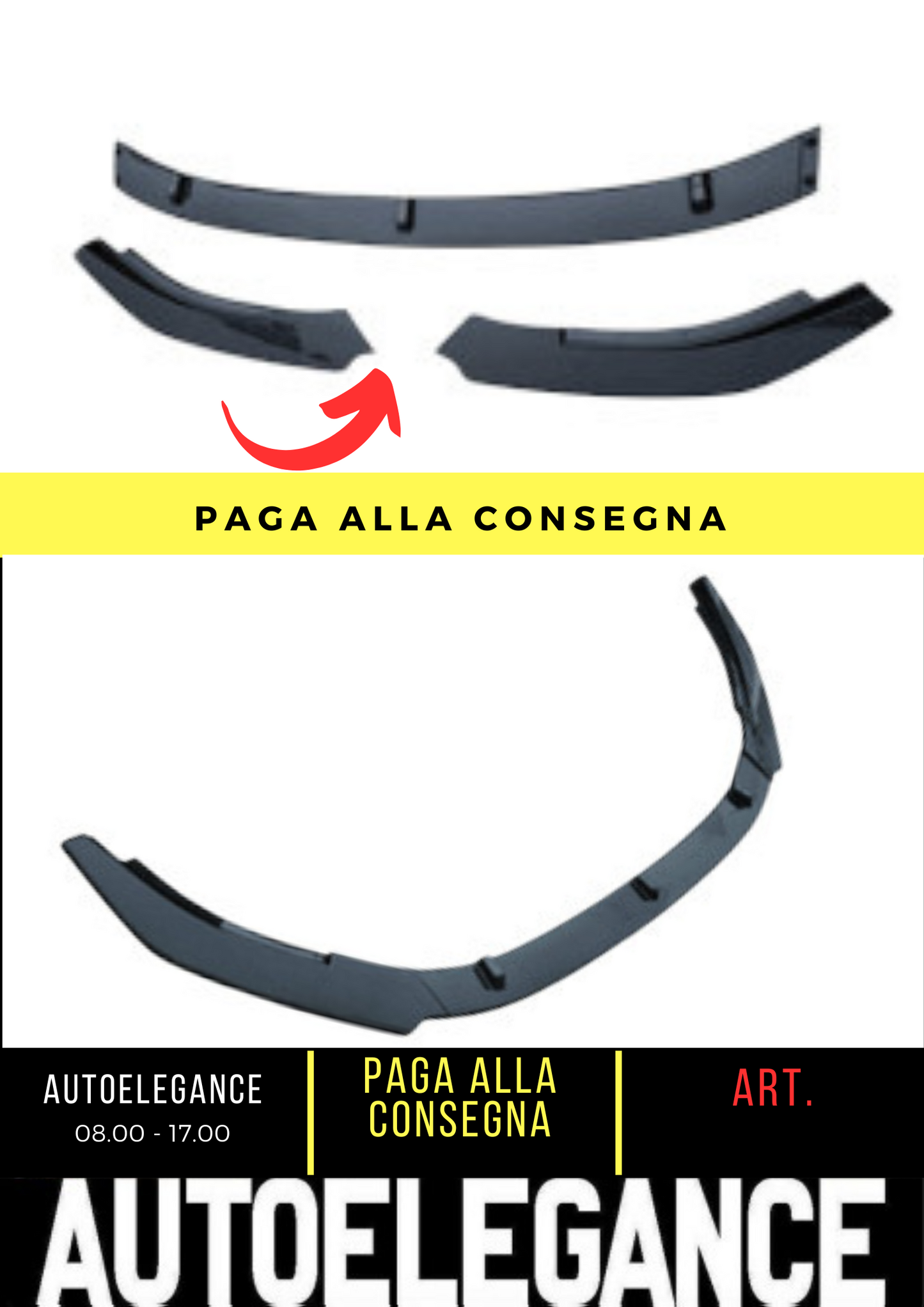 💕SPLITTER ANTERIORE ADATTO PER VW GOLF MK6 GTI 💕