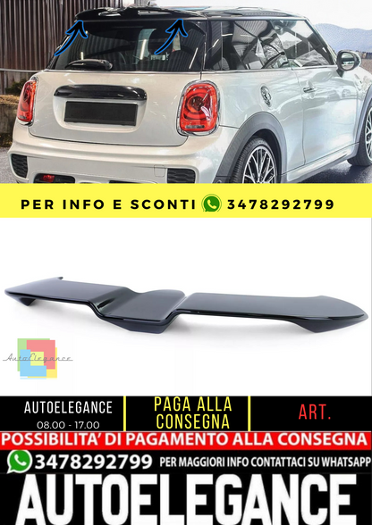 🔥Spoiler posteriore sul tetto nero lucido per Mini One Cooper F56 dal 2014🔥