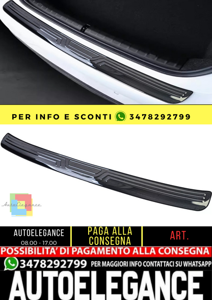 🔥Protezione della soglia di carico in acciaio inossidabile nero per BMW serie 5🔥