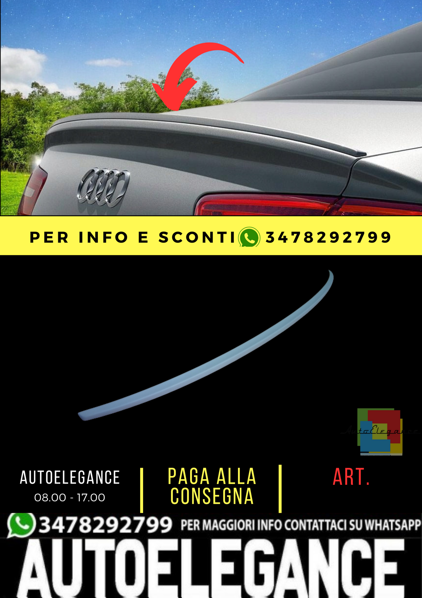 💕SPOILER SUITABLE FOR AUDI A6 S6 C7 S-LINE 💕