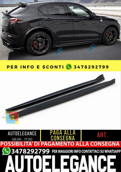 🔥Minigonne Laterali Diffusori Alfa Romeo Stelvio Quadrifoglio Mk1🔥