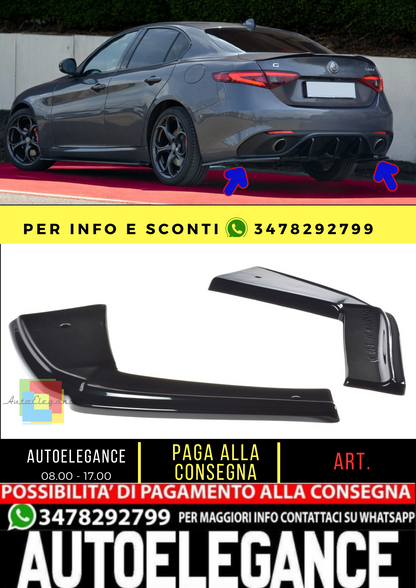 🔥SPLITTER LATERALI POSTERIORI ALFA ROMEO GIULIA VELOCE🔥