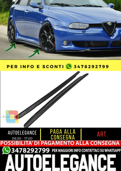 🔥MINIGONNE LATERALI DIFFUSORI ALFA ROMEO 156 GTA🔥