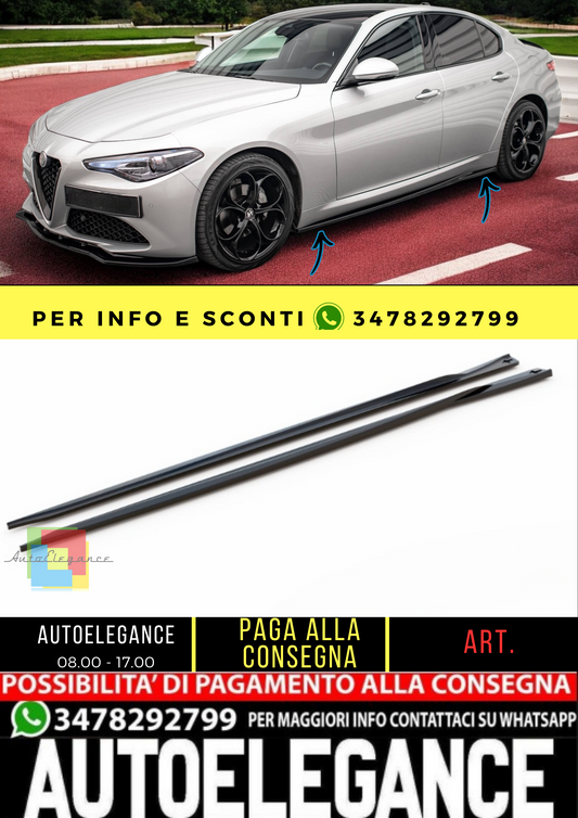🔥Alfa Romeo Giulia Sport Side Skirts Diffusers🔥