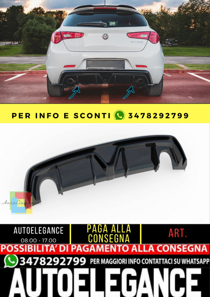 🔥Mantovana Posteriore AlfaRomeo Giulietta Scarico Su Entrambi I Lati Versione🔥