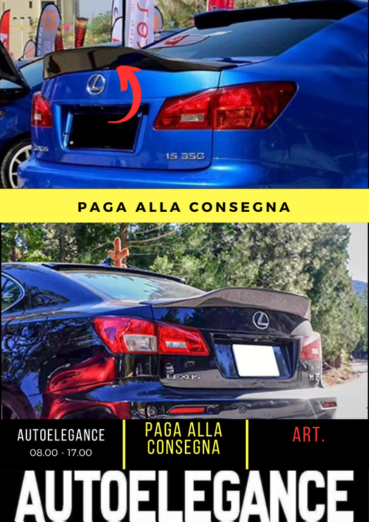 💕 REAR SPOILER SUITABLE FOR LEXUS IS II GLOSSY BLACK 💕