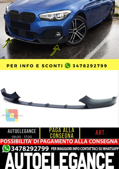 🔥Paraurti anteriore con spoiler Performance per BMW Serie 1 F20 F21 15-19🔥