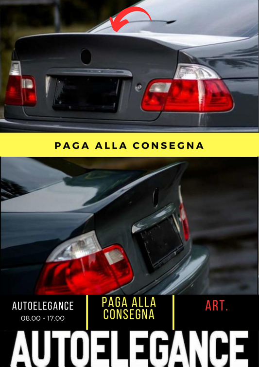 💕 SPOILER POSTERIORE ADATTO PER BMW 3 E46 NERO LUCIDO 💕