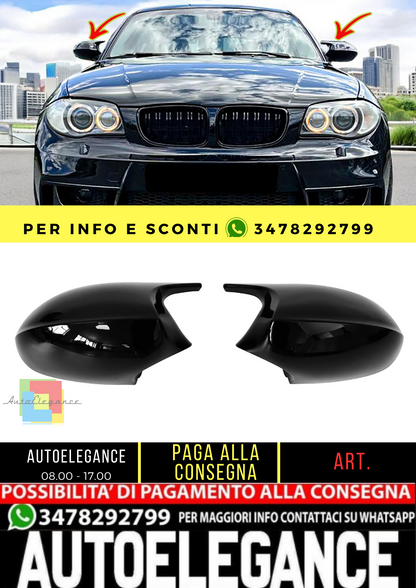 🔥Cappucci specchietti ricambio nero lucido per BMWE81E82E87E88 pre-restyling🔥