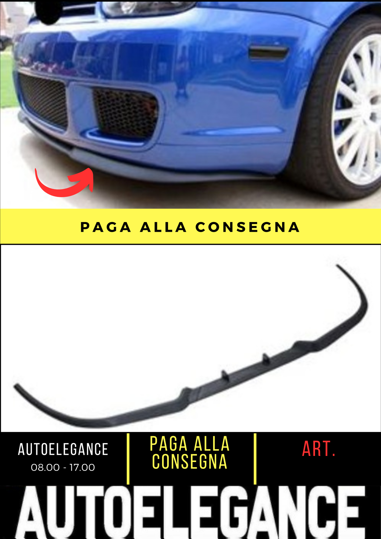 💕FRONT SPLITTER SUITABLE FOR VW GOLF MK4 💕