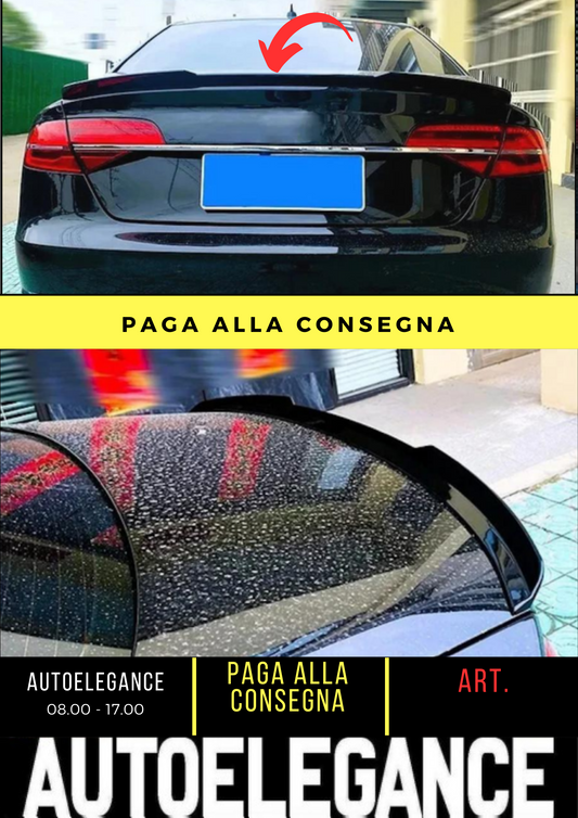 💕 REAR SPOILER SUITABLE FOR AUDI A8 D4 BLACK 💕