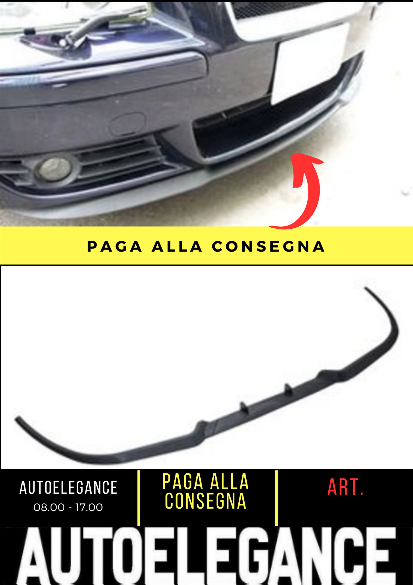 💕SPLITTER ANTERIORE ADATTO PER VOLVO S60R V70R 💕