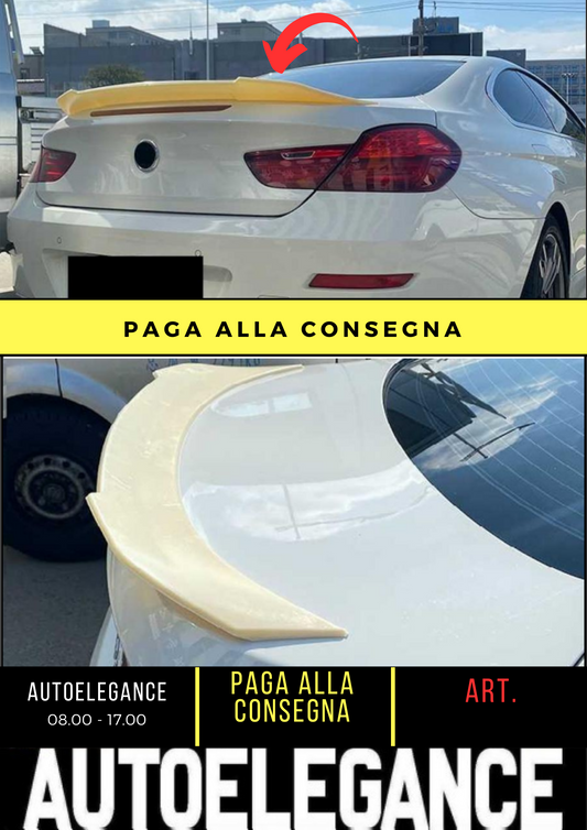 💕 SPOILER POSTERIORE ADATTO PER BMW 6 F13 COUPE NERO LUCIDO 💕
