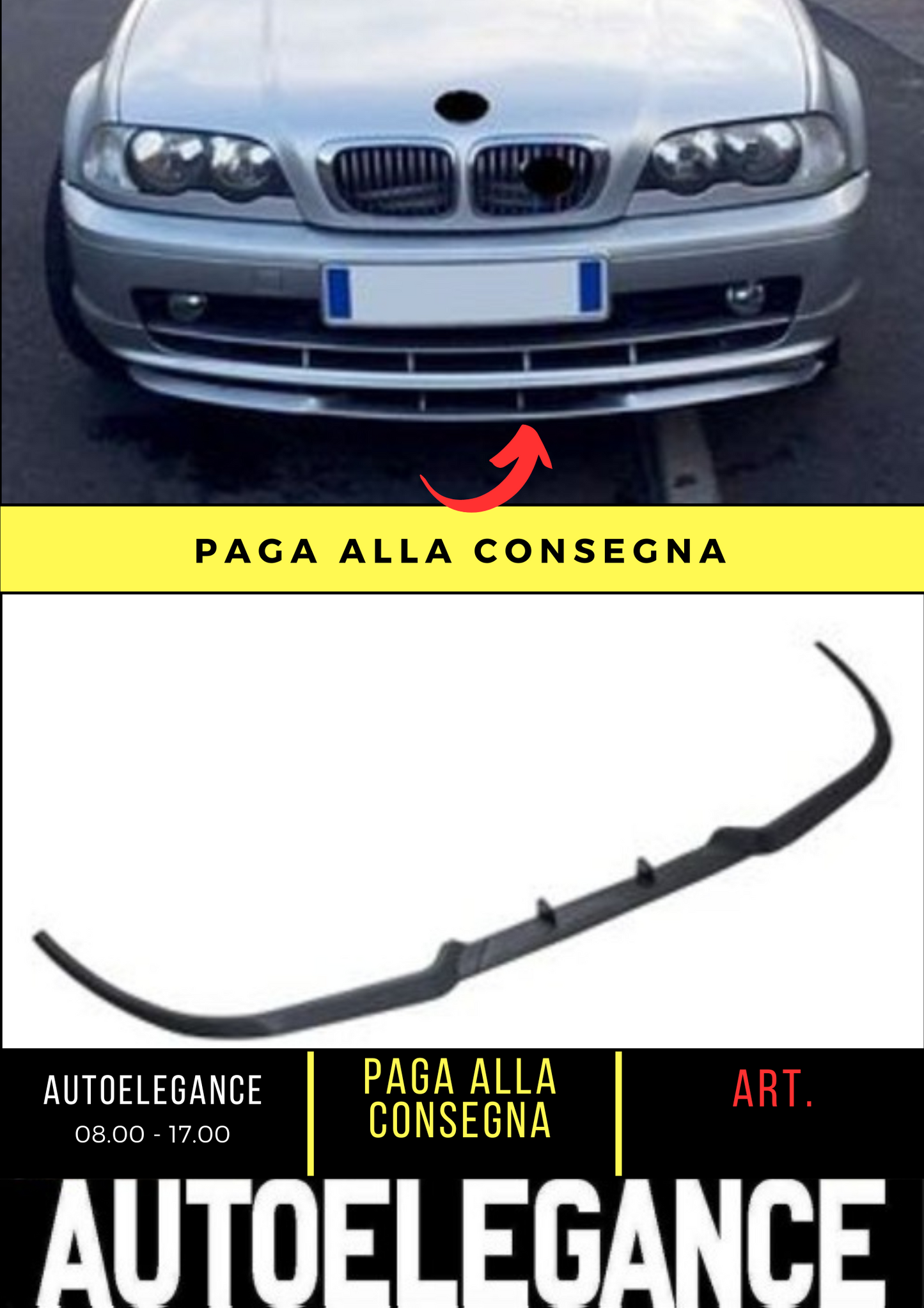 💕SPLITTER ANTERIORE ADATTO PER BMW E46 💕