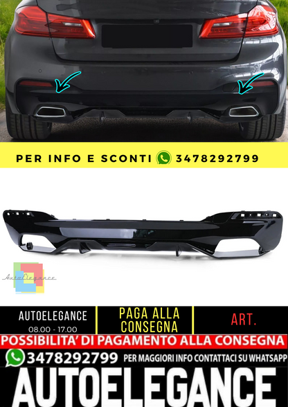 🔥Diffusore posteriore performante lucido per serie 5 BMW G30 G31 dal 16🔥