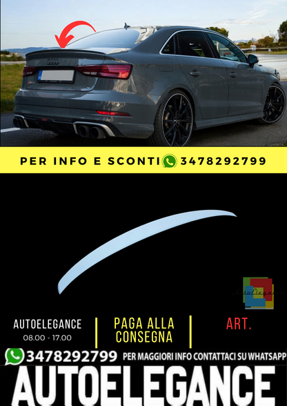 💕SPOILER SUITABLE FOR AUDI A3 S3 8V RS3 SEDAN MODEL 💕