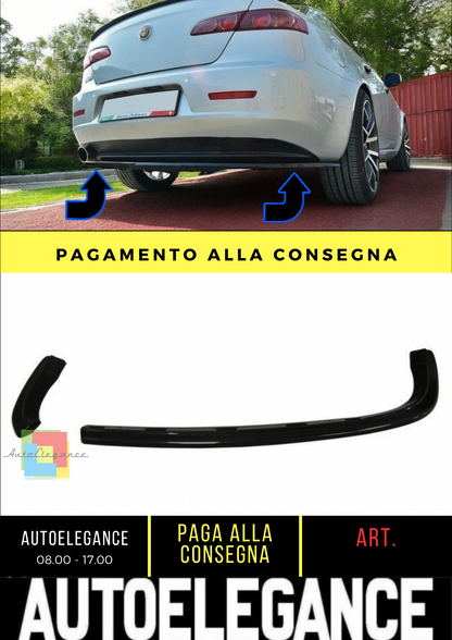 ✨SPLITTER POSTERIORE CENTRALE ALFA ROMEO 159 (senza barre verticali)✨