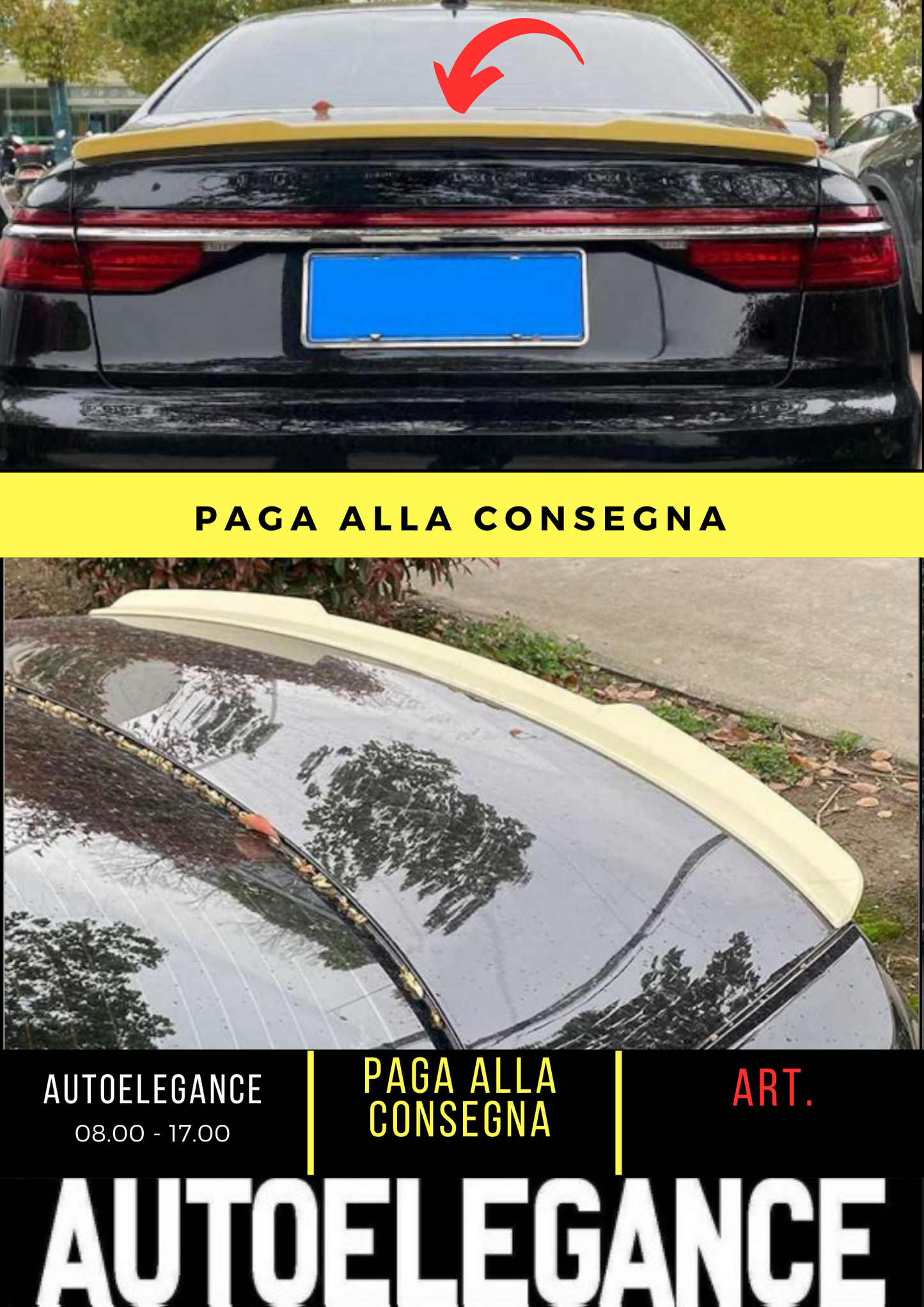 💕 REAR SPOILER SUITABLE FOR AUDI A8 D5 💕