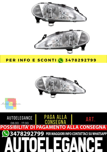 🔥Set fari per Renault Megane 1999-2003 H1 H7 lente alogena LWR🔥