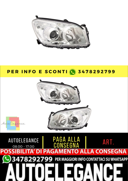 🔥Set fari per Toyota RAV4 III 3 2009-2010 H11 HB3 alogeni anteriori🔥