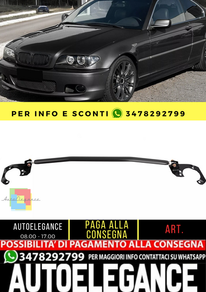 🔥Barra duomi in alluminio nera regolabile per BMW E46 6 cilindri 320i 323i 325i 328i 330i🔥