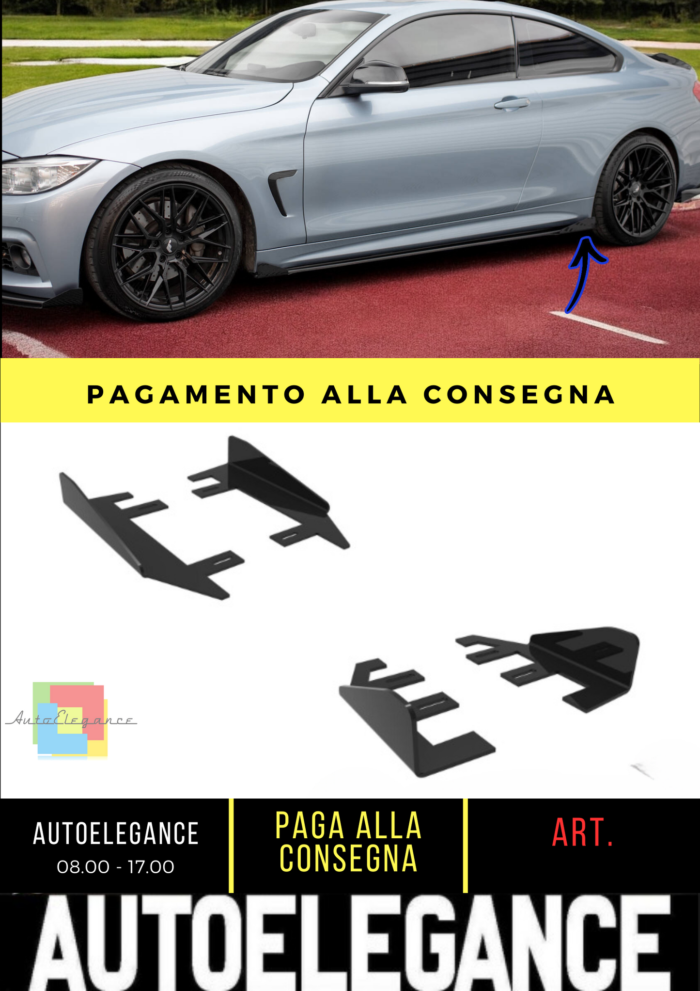 ⭐Flap laterali BMW 4 Coupe / Gran Coupe / Cabrio M-Pack F32 / F36 / F33⭐