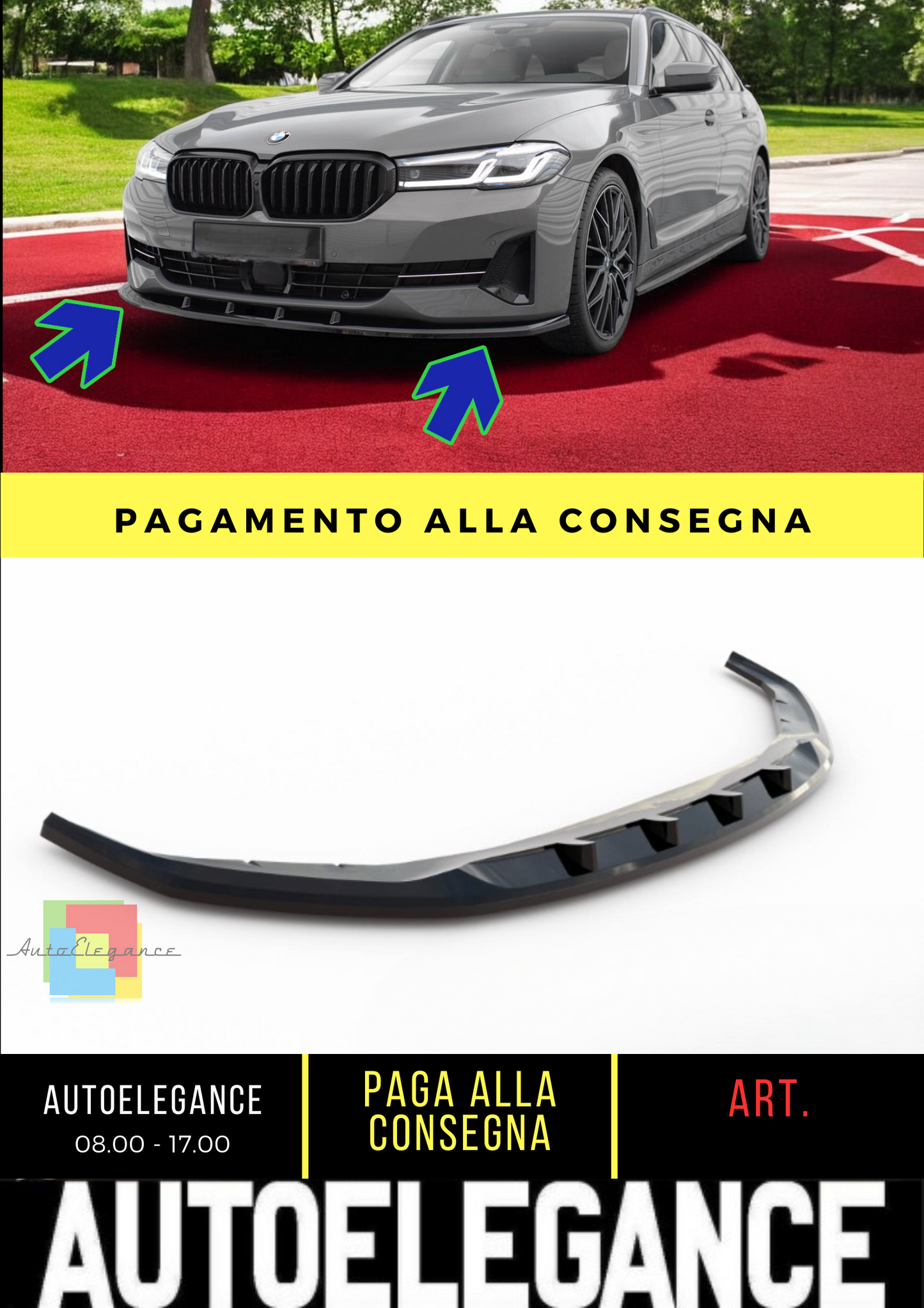 ⭐Set di splitter BMW 5 Touring G31⭐
