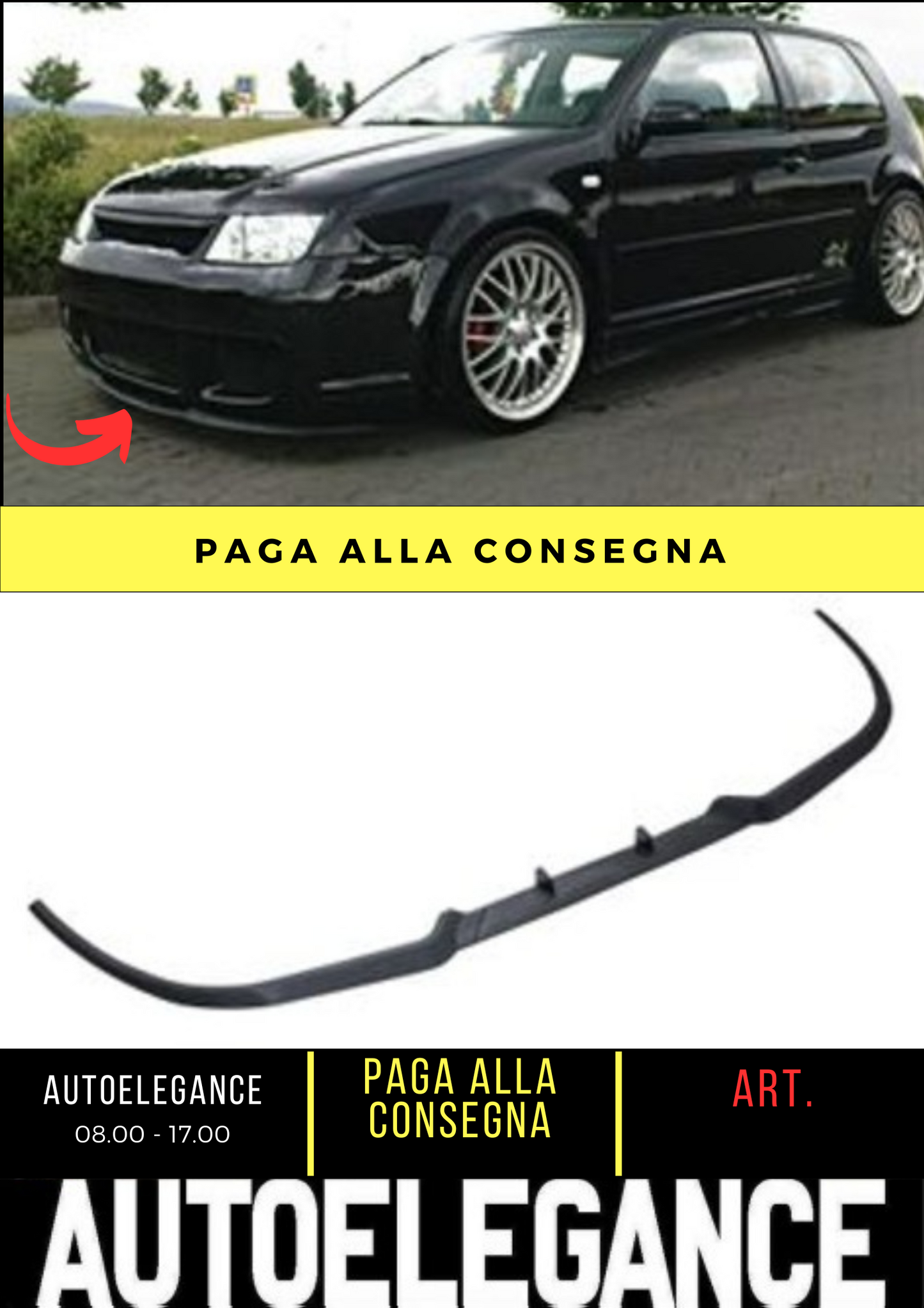 💕FRONT SPLITTER SUITABLE FOR VW BORA / JETTA MK4💕