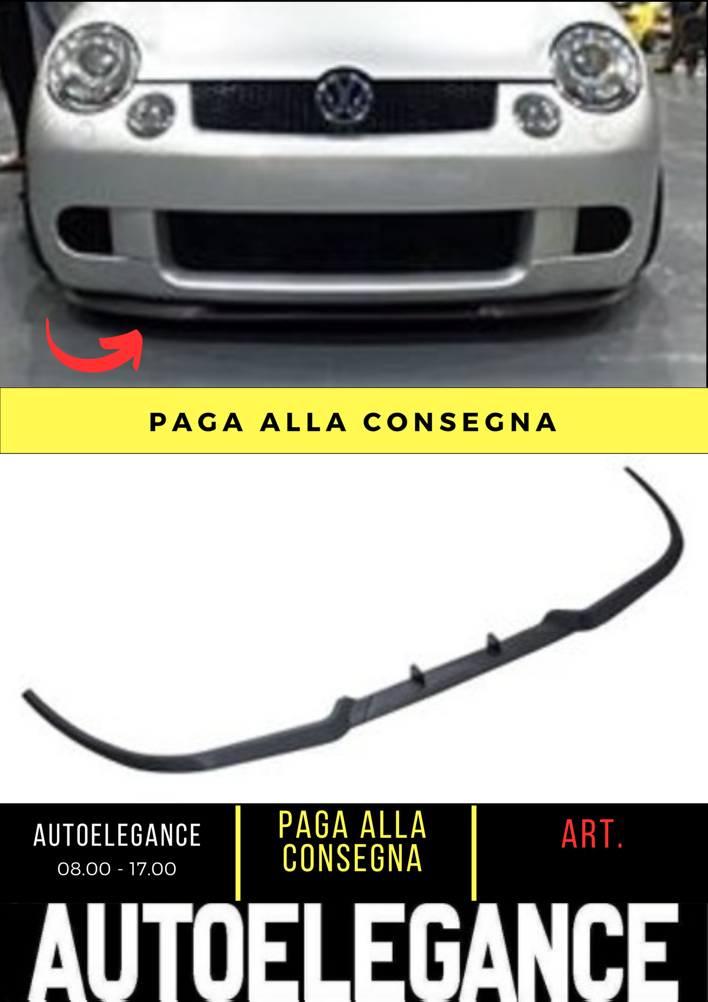 💕FRONT SPLITTER SUITABLE FOR VW LUPO 💕
