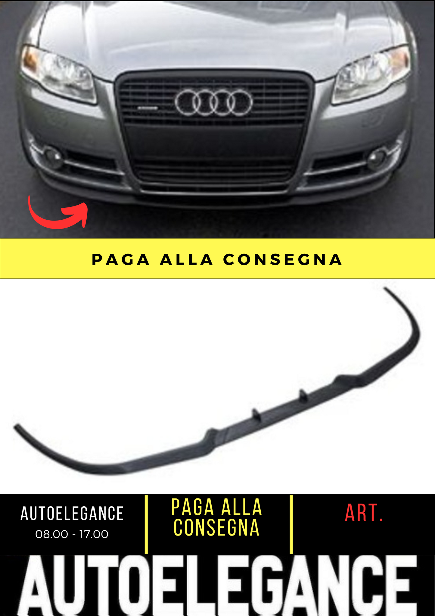 💕FRONT SPLITTER SUITABLE FOR AUDI A4 B7💕