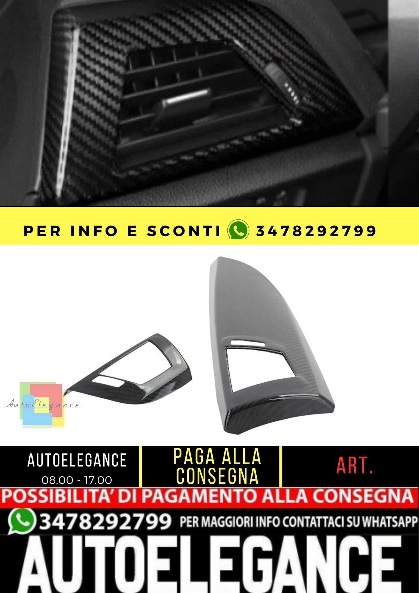 🔥Copri cruscotto in vero carbonio adatto per 2 serie BMW F22 F23 13-21🔥