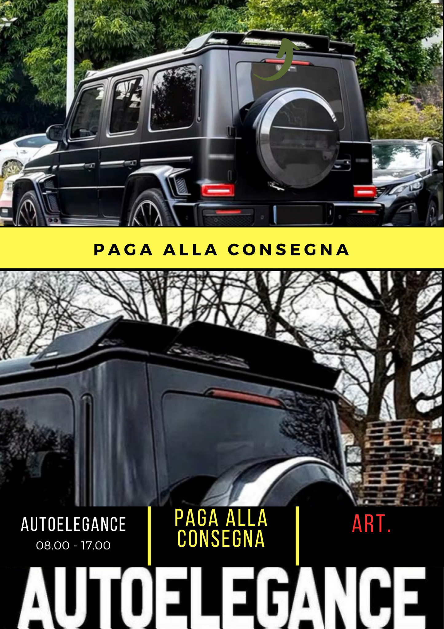 💕 SPOILER POSTERIORE ADATTO PER MERCEDES CLASSE G W463 W464 W483💕