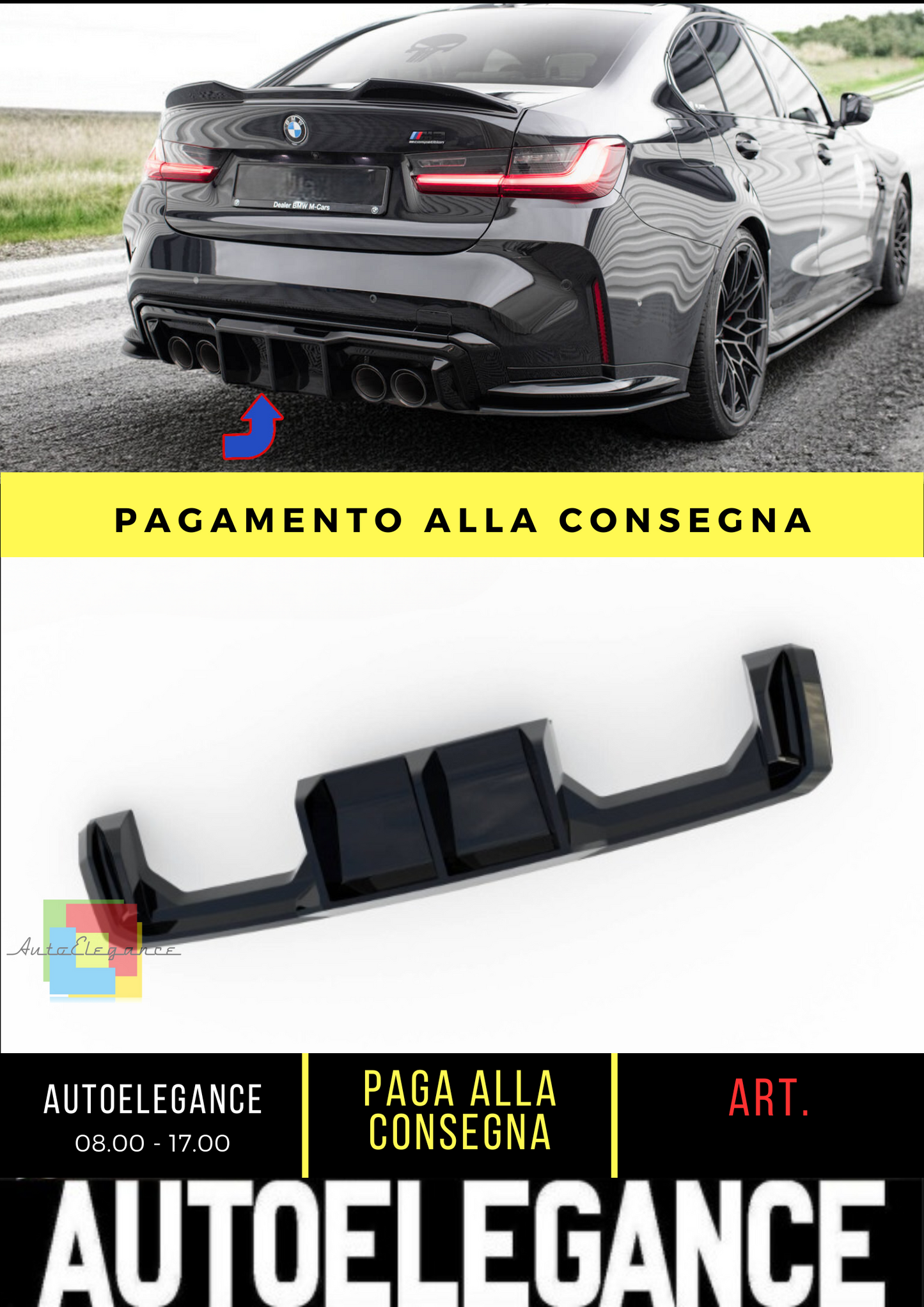 ⭐Mantovana posteriore BMW M3 Berlina / Touring G80 / G81 ⭐