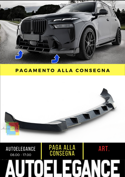 ⭐Splitter Anteriore In Fibra di Carbonio Preimpregnato BMWX7 M-Pack G07Facelift⭐