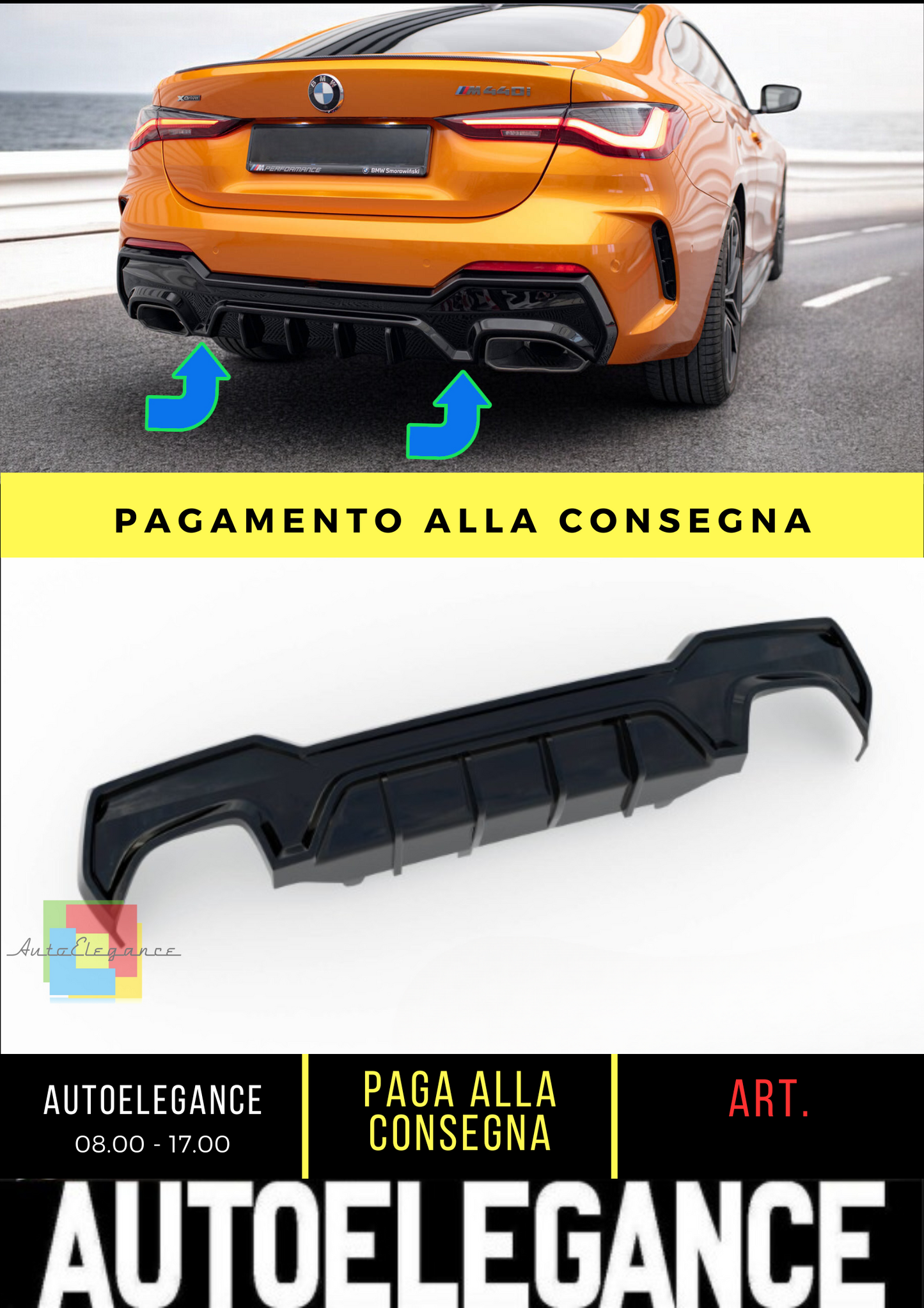 ⭐Mantovana posteriore BMW M440i G22 / G23 / G22 Facelift / G23 Facelift ⭐
