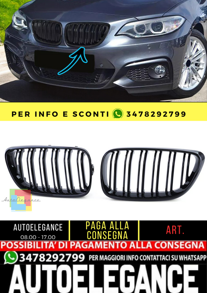 🔥Griglia della griglia del radiatore sportiva a doppia barra per BMW Serie 2🔥