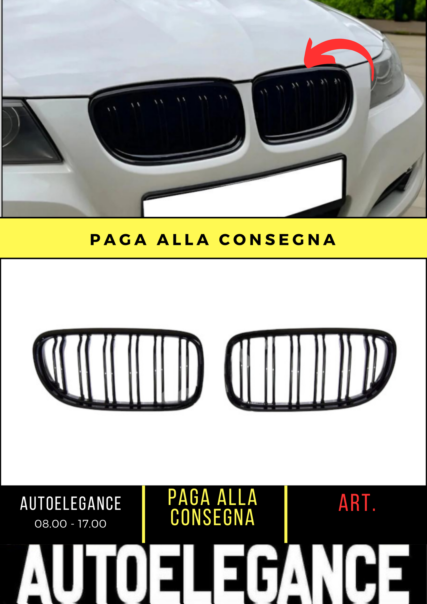 💕 FRONT GRILLES SUITABLE FOR BMW 3 E90 💕