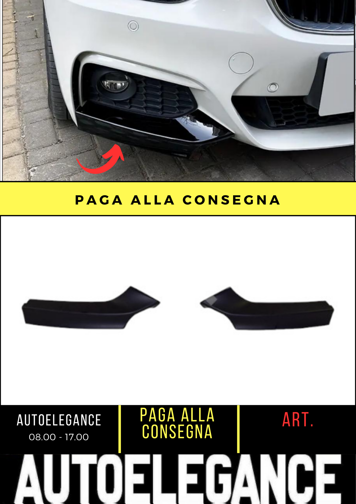 💕 SPLITTER ANTERIORE ADATTO PER BMW 2 F22 COUPE 💕