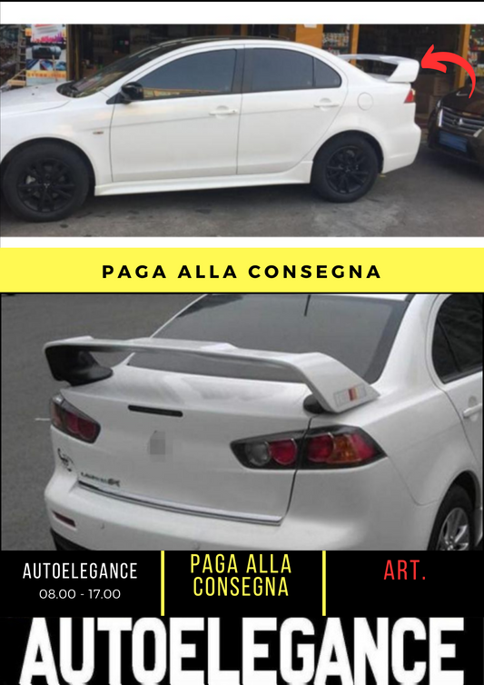 💕 SPOILER POSTERIORE ADATTO PER MITSUBISHI i LANCER MK8 SEDAN NERO 💕