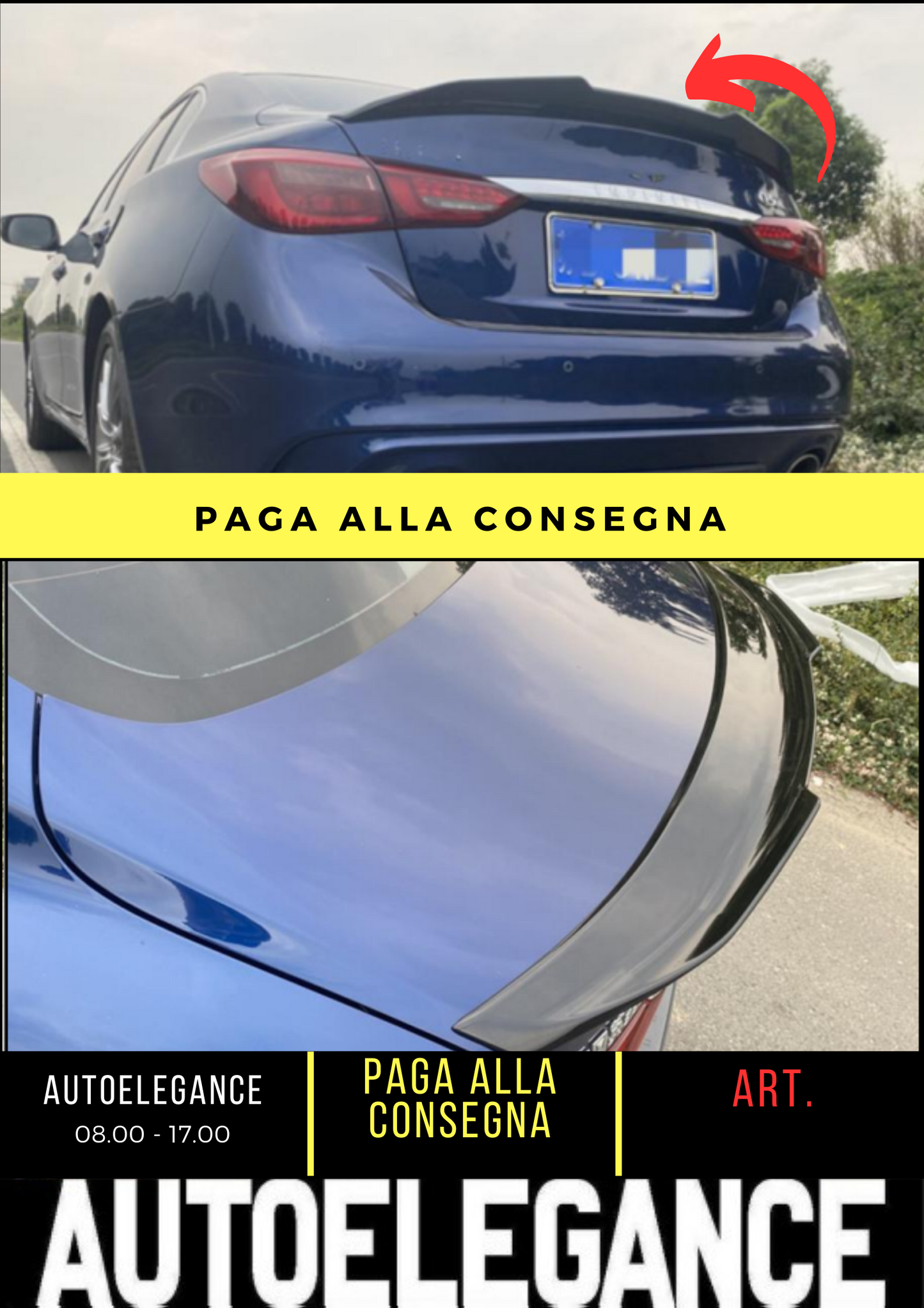 💕 SPOILER POSTERIORE ADATTO PER INFINITI Q50 💕