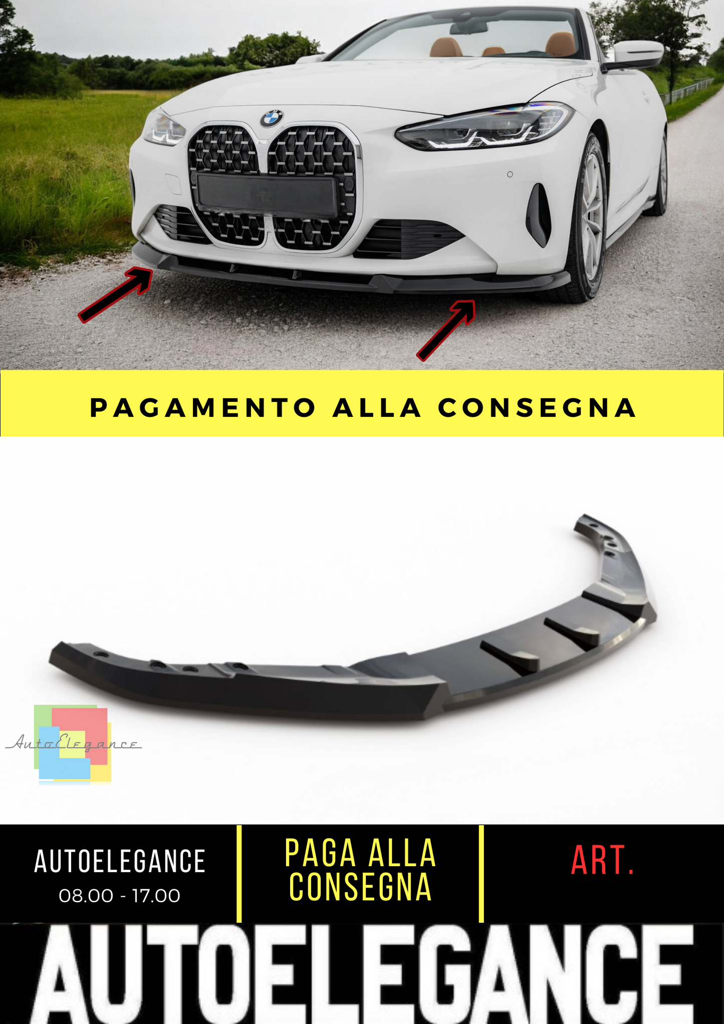 ✨Splitter anteriore BMW 4 Coupe / Cabrio G22 / G23✨
