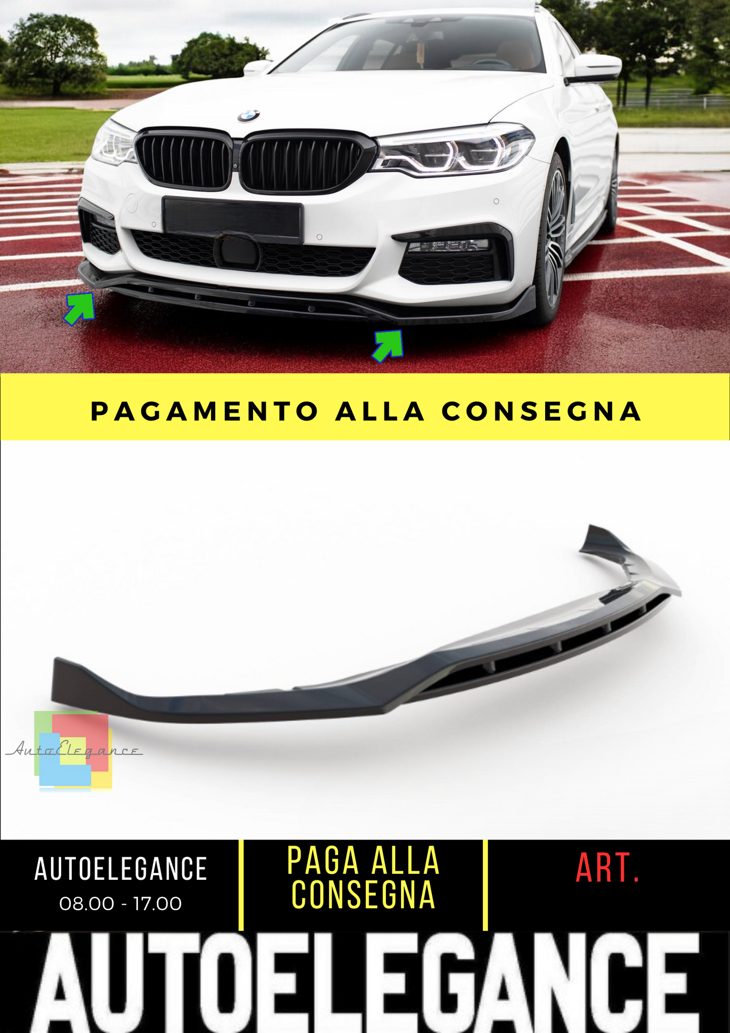 ⭐Set di splitter BMW 5 Berlina M-Pack G30⭐