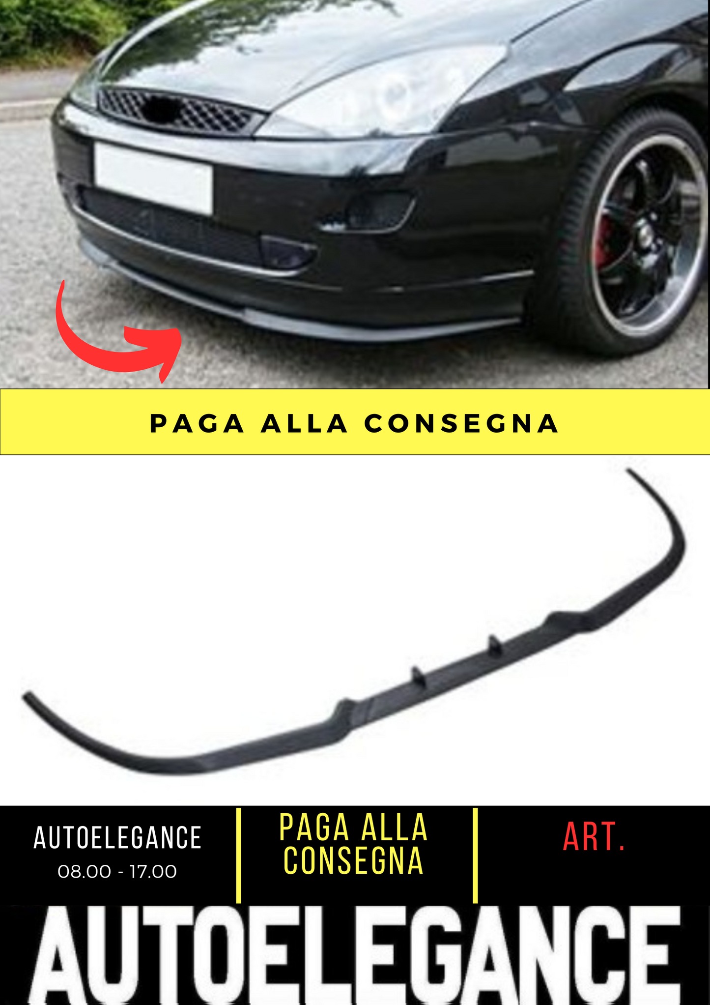 💕FRONT SPLITTER SUITABLE FOR FORD FOCUS MK1💕
