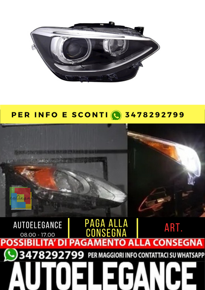 🔥Faro destro per 1erBMWF20F212011-2015 bi-Xenon D1SLED luce di marcia diurna🔥