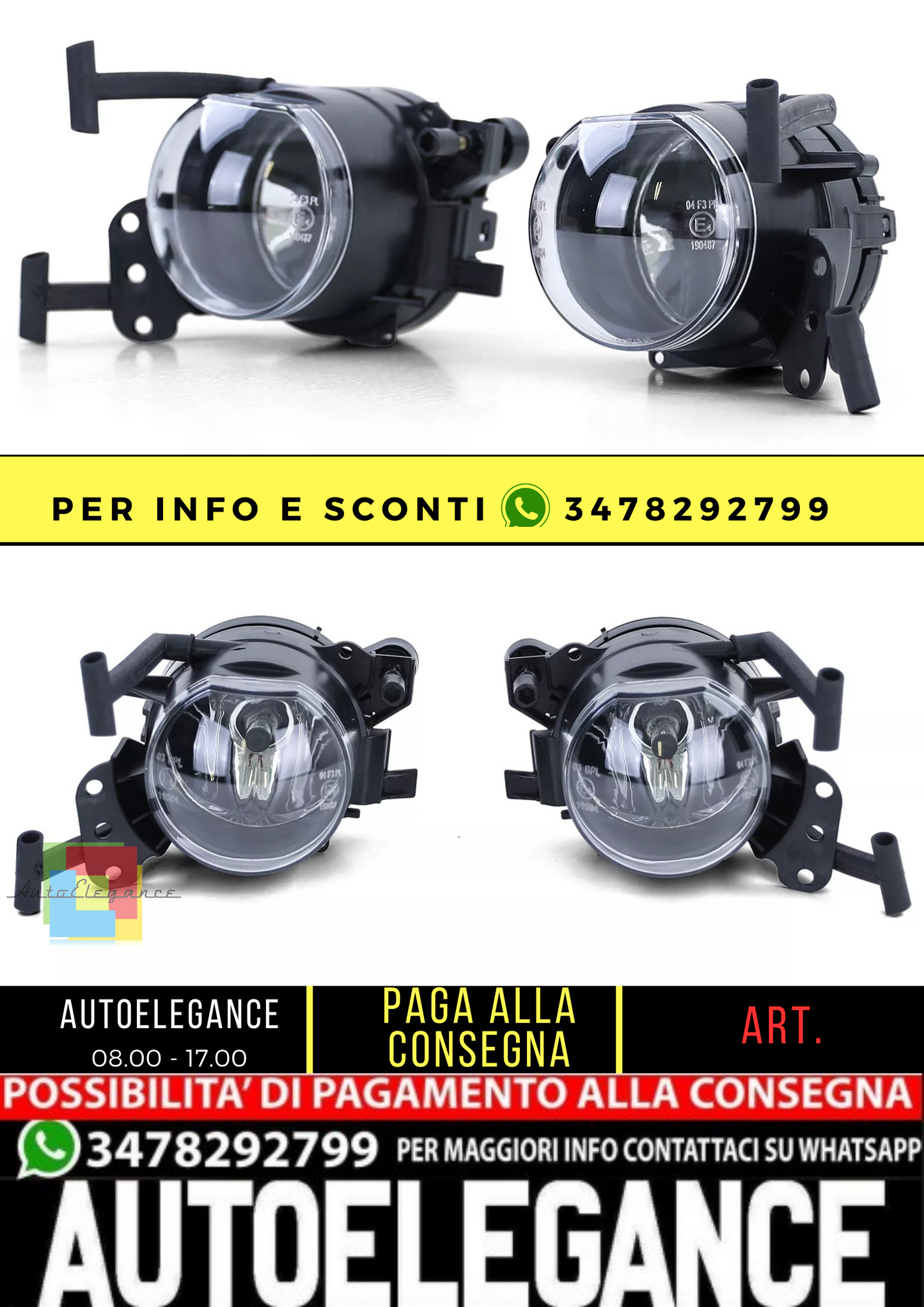 🔥Fendinebbia HB4 adatti per BMW Serie 5 E60 E61 03-10 con paraurti pacchetto M🔥