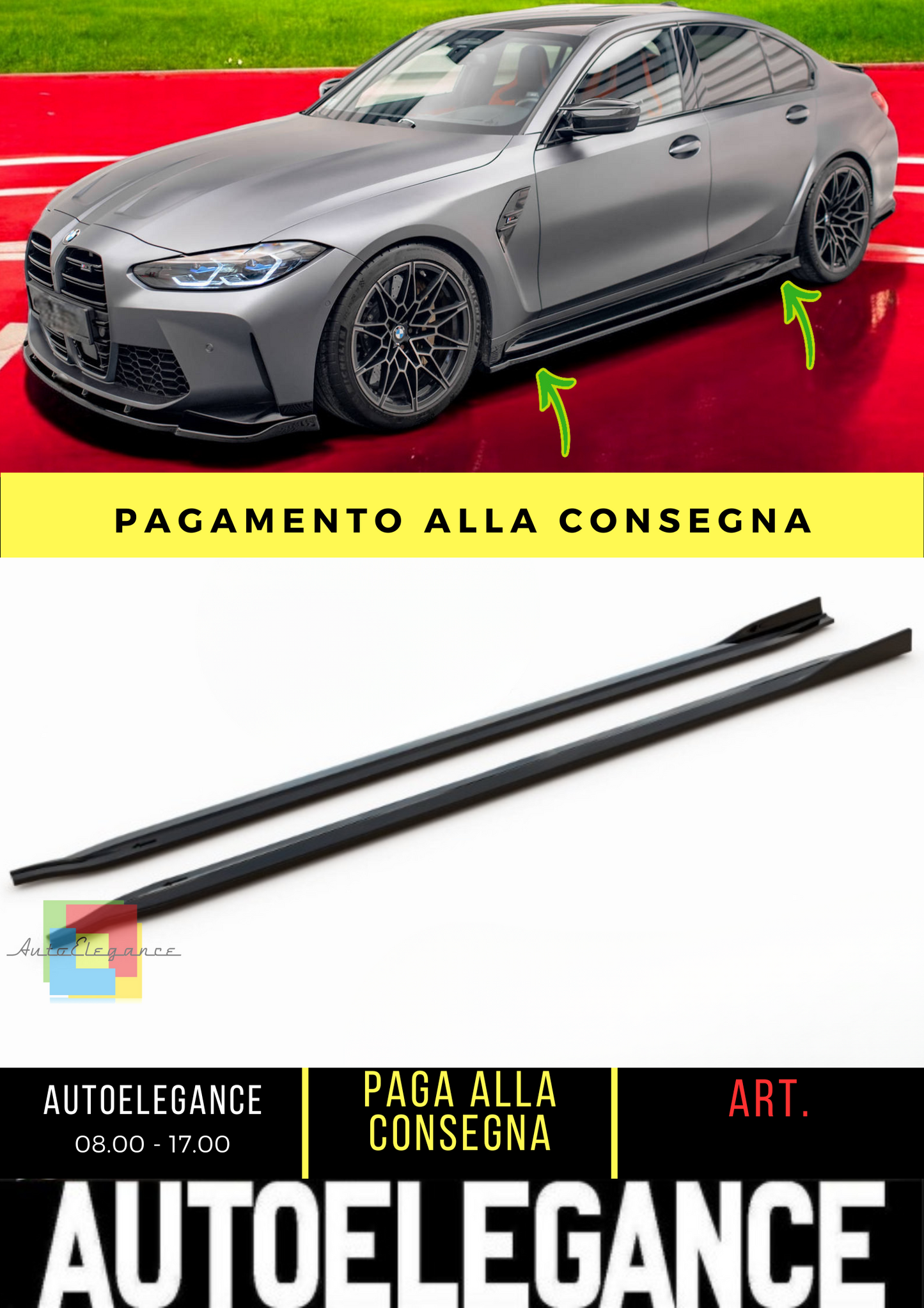 ✨Set di splitter BMW M3 Berlina G80✨